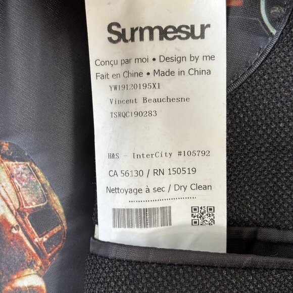 Holland & Sherry Blazer Men’s XXL Black Wool Sport Coat Car Print Lining Luxury - Picture 16 of 16